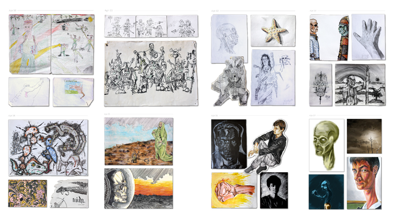 Illustration for article titled See the difference between an artist's drawings from age 2 to now